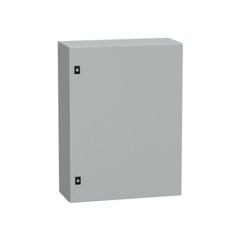 Spacial CRN - cassetta in acciaio con piastra di montaggio - H800xL600xP250mm - telaio pieno - NSYCRN86250P