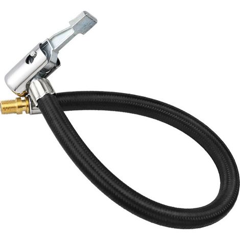 Câble d'extension de gonflage de pneu de 20 cm (non dégonflable), adaptateur de valve de pneu, tuyau d'extension de pompe à air de voiture, convient aux voitures, motos et vélos. (1/4)