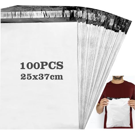 100 Pochette Envoie Colis Vinted 24 virgule 5x33cm Enveloppe Plastique Expedition Vêtement Sac Emballage Colis Opaque et Imperméable (1/5)