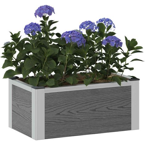 Maison Exclusive - Letto rialzato da giardino Grigio 50 x 30 x 22 cm