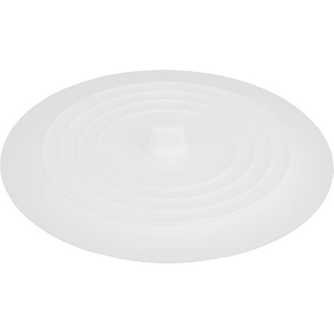 Bouchon d'évier en silicone, obturateur d'écoulement durable et pratique, couvercle anti-odeur pour salle de bain et cuisine, blanc, étanche et réutilisable. (1/5)
