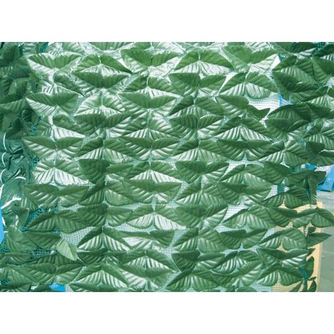 Arella Siepe Sintetica Artificiale 300x100 cm in Polipropilene Ombreggiante Bauer Foglie di Lauro (1/2)