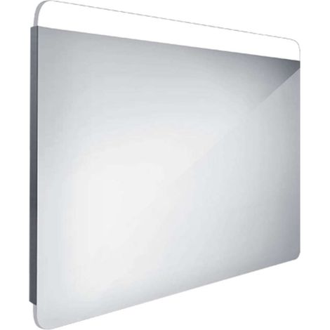 Nimco Specchi - Specchio con illuminazione LED, 90x70 cm, alluminio ZP 23019 (1/4)