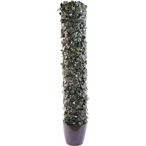 Lierre artificiel forme tour pour extérieur H 185 cm L 35 cm