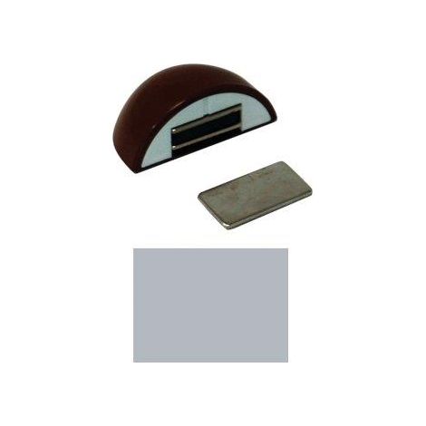 FERMAPORTE MAGNETICO AP 123 - RESINA TERMOPLASTICA CROMO LUCIDO- 10 pezzi