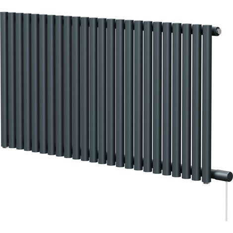 Wholesale Domestic Sinclair Anthracite 600mm x 1195mm Horizontal Single Panel Electric Radiator (1/5)