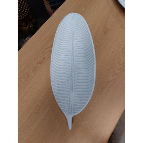 Portaoggetti maia oblungo 14x39 cm bianco - Atmosphera créateur d'intérieur (1/2)