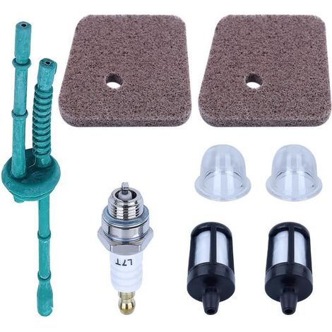 Filiyano-Filtre à air et ampoule de démarrage 4140124 2800 pour tondeuses à gazon Stihl FS38, FS45, FS46, FS55, KM55, HL45, FS45L, FS45C, FS46C, KM55C (1/4)
