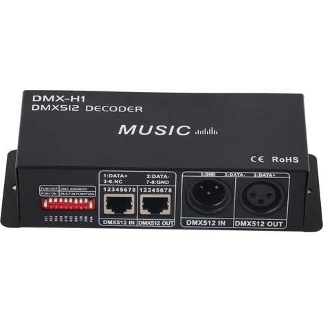 Décodeur DMX 3 canaux avec variateur RGB et contrôleur LED pour bars, hôtels et établissements sobres (Sober Bar4A) (1/5)