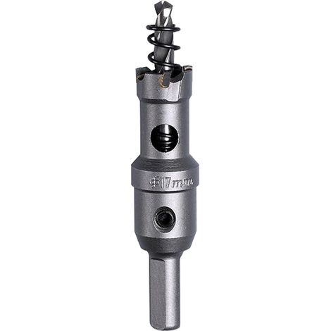 Scie cloche en carbure de tungstène - Foret en acier inoxydable - Foret en alliage de tungstène - Diamètre de coupe : 17 mm (1/5)