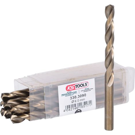 Forets HSS-Co au cobalt, 9,0mm, 125mm (1/5)