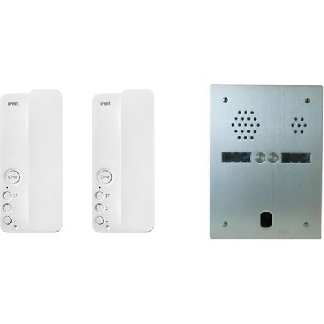 Kit interphone 2 rangées avec 2 combinés URMET Collectif