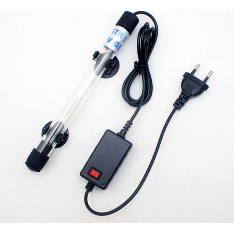 7W220V lampe de réservoir de poissons ronde lampe de stérilisation de réservoir de poissons entretien traitement de l'eau d'aquarium,Lumière de paysage pour aquarium, piscine, piscine (1/5)