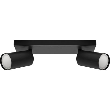 Lampada da parete e soffitto nera 2L 2x35W GU10 IP20 manam Ideus 03764 (1/2)