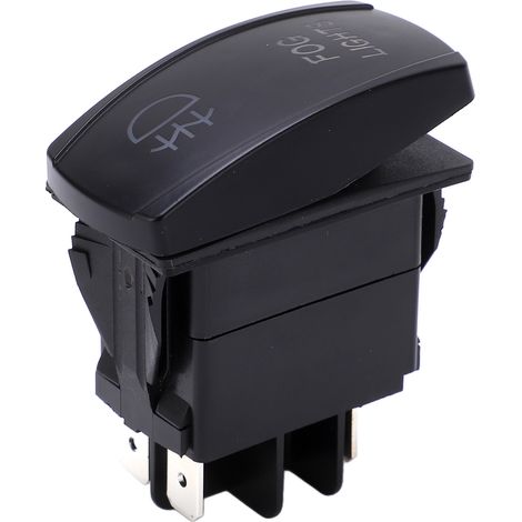 Interrupteur feux antibrouillard 5 broches ON/OFF LED DC12V/24V -40°C à 85°C ABS pour barre lumineuse bateau camion yacht (1/5)