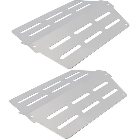 2 pièces Plaques Chauffantes INOX pour Barbecue Gaz Lot Diffuseurs de (1/5)