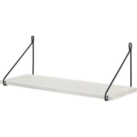 Dolle Wandregal Filo 60 x 20 cm weiß/schwarz Wandregal