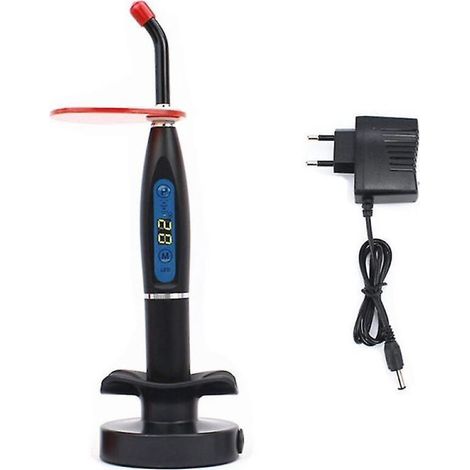 Appareil de lampe de polymérisation dentaire à LED sans fil Machine de lampe de polymérisation dentaire polymérisée noire Eu Pl (1/5)