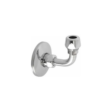 CURVETTA SOTTOLAVABO A  90  ° COMPLETA E GIREVOLE- 1/2 x 3/8 Diam. 10- DH- pezzi 1 (1/2)