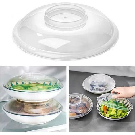 FHE- couvercle pour plaque à micro-ondes Couvercle anti-éclaboussures pour micro-ondes, résistant aux hautes luminaire linge (1/4)
