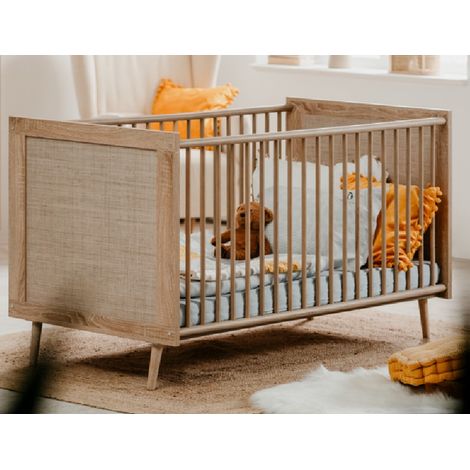Cuna 144x76 cm roble claro - Agrigento