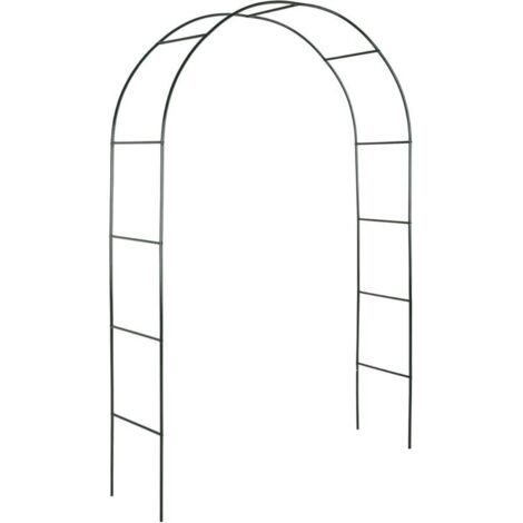 Arche de Jardin, Support pour Plantes grimpantes Arche à rosiers Tuteur Décoration extérieure, 240x140x37cm