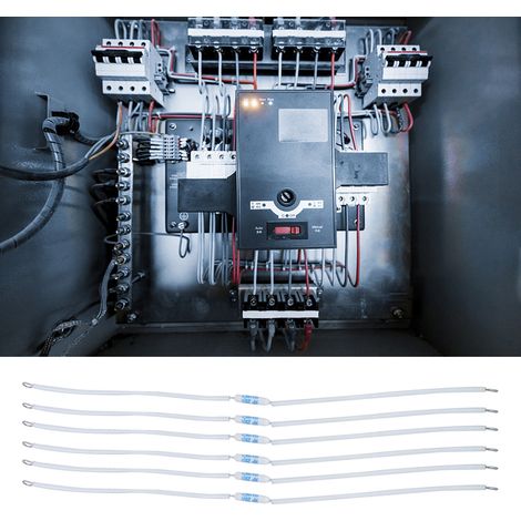 20 fusibles céramiques HF 250 V 10 A, fusibles thermiques pour appareils ménagers (240 mm / 9,4 po, 185 °C) (1/5)