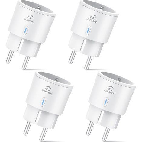 Prise Connectée WiFi, Mini Prise Intelligente, 16A 3680W, Compatible avec , , , Suivi de la Consommation d'énergie, 2,4 GHz Requis (1/5)