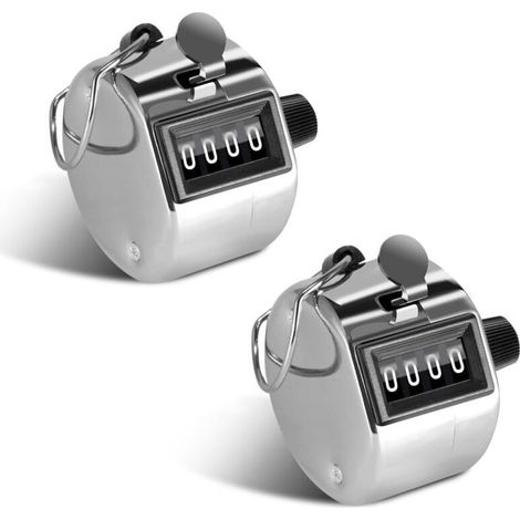 2 pieces Compteur Manuel 4 Chiffres Compteur de Passage pour Compteur de Personnes, Sport de Golf, École des Formateurs (1/4)