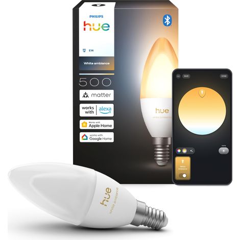 Ampoule LED Flamme B39, 500lm, Pack de 1, Blanc (1/5)