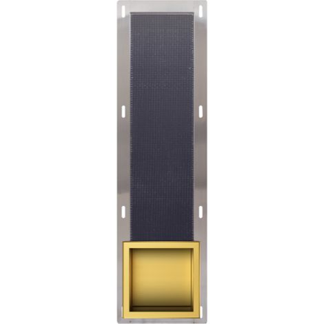 Balneo Distributeur papier-toilette encastrable 72x19,5x12,1cm, acier inoxydable, finition gold, WALL-BOX PAPER 3 (1/4)