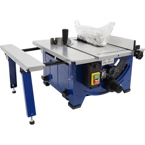Scie sur table, puissance de 1200W, tension de 230V, vitesse de 4800 RPM, profondeur de coupe maximale de 45mm, lame à 24 dents incluse (1/5)