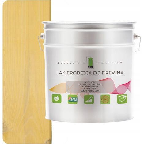 Vernis teinté pour bois, hydrophobe, inodore, satiné, 3 en 1, 5 L, D010 (1/5)