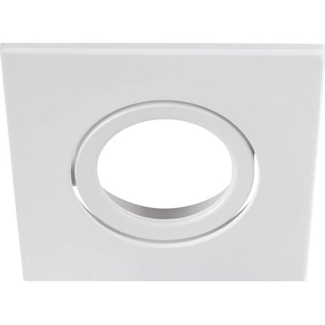 Slv universal downlight square swivel cover 8.8x8.8x0.35cm white - 1007185 (1/3)