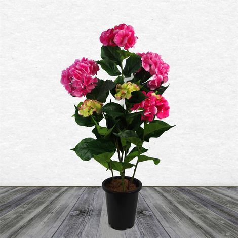 Artificial Hydrangea Flowering Plant Pink (1/2)