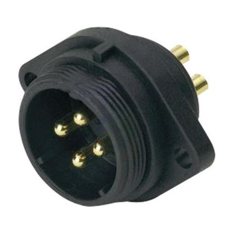 CONECTOR REDONDO WEIPU IP68, CIERRE DE ROSCA, BRIDA CONNETTORE 2-PIN, CONEXIÓN PARA FILAMENTOS CORTE TRANSVERSAL EN LA HABITACIÓ