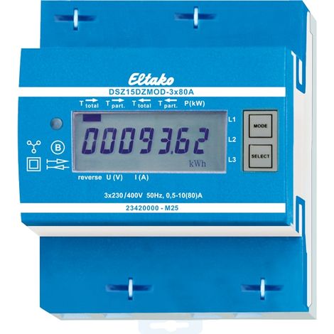 contador digital eltako dsz15dzmod-3x80a mid tres fases modbus