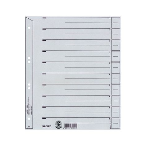 Leitz Trennblatt 16503085 DIN A4 grau 25 St./Pack. (1/5)