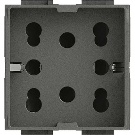 4Box Universalsteckdose für Bticino Living 10/16A 2 Module 4B.L.H21 (1/3)