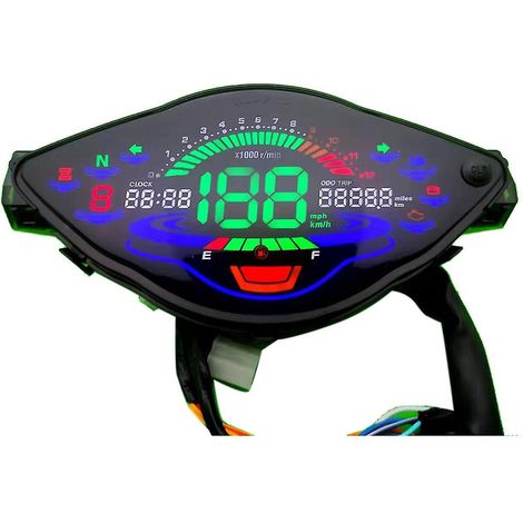 Compteur kilométrique numérique LCD pour moto Wave100 Wave110 Wave110r (1/5)