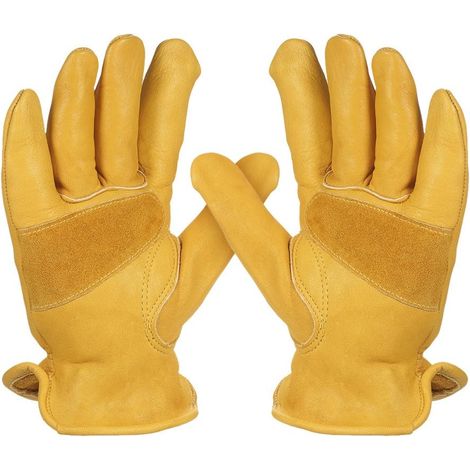 Gants de jardinage en vachette pour homme pour creuser et planter Gants de protection antidérapants résistants-M-Fei Yu (1/5)