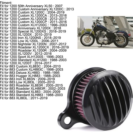 Kit de filtre à air pour moto Sportster XL883 1200 (1988-2015) (1/5)