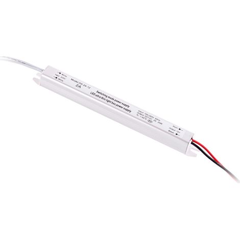 Transformateur LED Ultrafin 24W 12VDC110V-220V/AC IP20 [CP-24-12220 IP21]