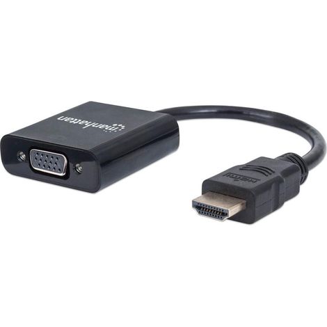Manhattan 151436 cavo e adattatore video 0,3 m HDMI tipo A VGA (D-Sub) Nero (1/5)