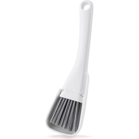 Mini pelle à poussière et brosse, petite brosse de nettoyage et pelle à poussière avec brosse emboîtée, petit balai de nettoyage peu pelucheux, outils de nettoyage informatique