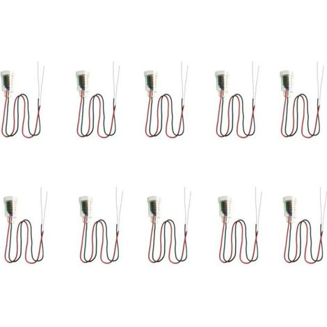 10PCS E10 Lampes Base LED Montage à Visser Petites Ampoules Titulaire Lumière Douille avec Douille de Fil pour Circuit d'Expérimentation Home Test Électrique Accessoires ,Lefou (1/5)