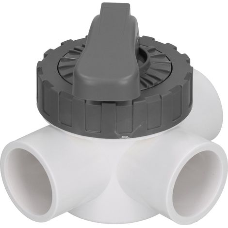 Vanne 3 voies en PVC pour piscine V40-3A (1/5)