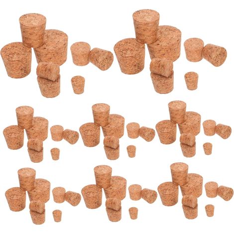 Lot de 80 bouchons liège, étanches, pour bouteille et carafe (1/5)