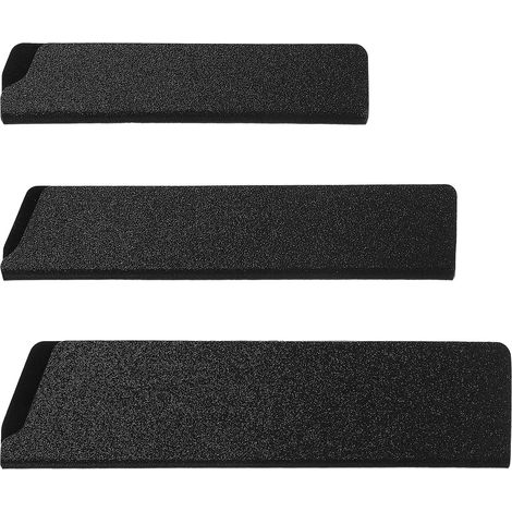 Lot de 3 housses de protection pour couteaux de moins de 20 cm, 6 pouces, 5 pouces, protection de lame ABS avec polaire, protège-lame (1/5)