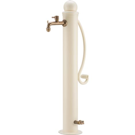 Fontana da Giardino con Manico e Doppio Rubinetto Belfer 42/ARRP Avorio